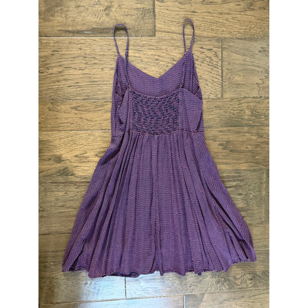 Gap Purple Polka Dot Spaghetti Strap Dress Size Small Tomato Girl - Picture 2 of 4